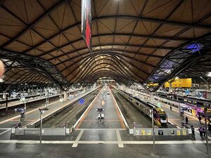 Southern cross station platforms from upstairs.jpg