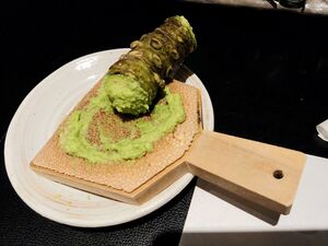 Wasabi root and shark skin grater.jpg