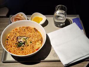 Ramyeon in flight meal for business class.jpg