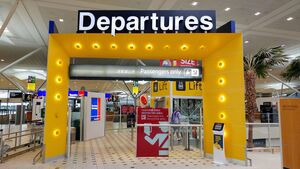 Brisbane airport international departure gate.jpg